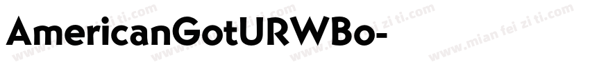AmericanGotURWBo字体转换