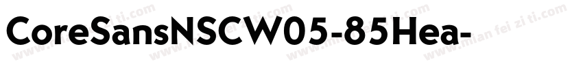 CoreSansNSCW05-85Hea字体转换