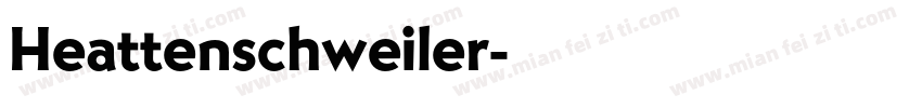 Heattenschweiler字体转换