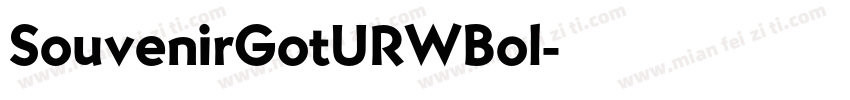SouvenirGotURWBol字体转换