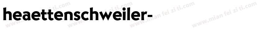 heaettenschweiler字体转换
