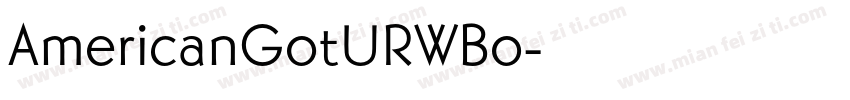 AmericanGotURWBo字体转换