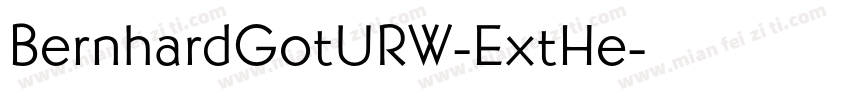 BernhardGotURW-ExtHe字体转换