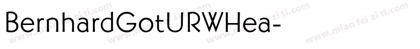 BernhardGotURWHea字体转换