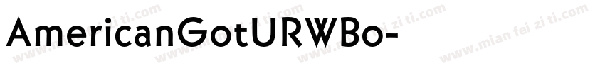 AmericanGotURWBo字体转换