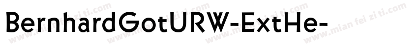 BernhardGotURW-ExtHe字体转换