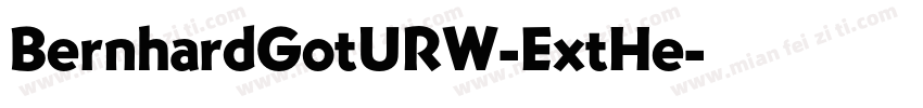 BernhardGotURW-ExtHe字体转换