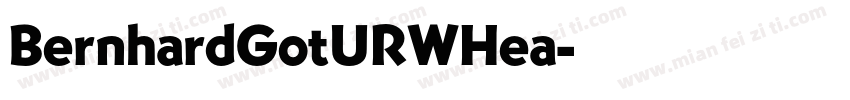 BernhardGotURWHea字体转换