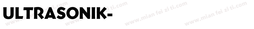 ULTRASONIK字体转换