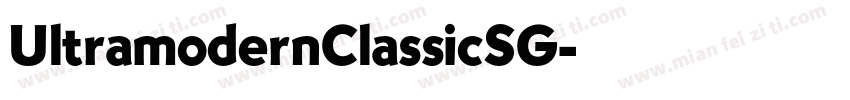 UltramodernClassicSG字体转换