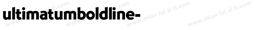ultimatumboldline字体转换