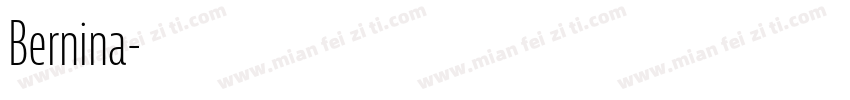 Bernina字体转换