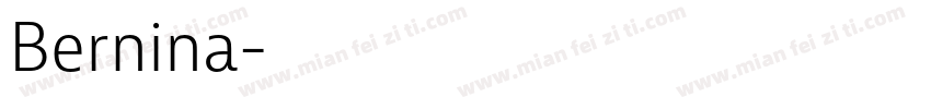 Bernina字体转换