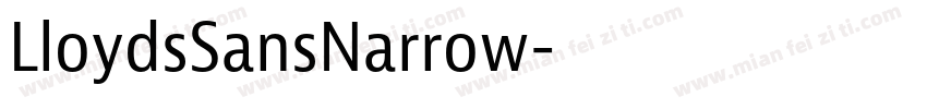 LloydsSansNarrow字体转换