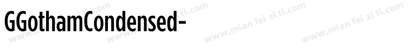 GGothamCondensed字体转换