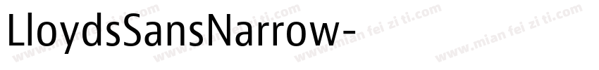 LloydsSansNarrow字体转换