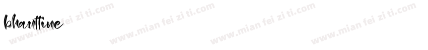 bhauttine字体转换