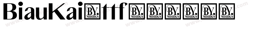BiauKai.ttf字体转换