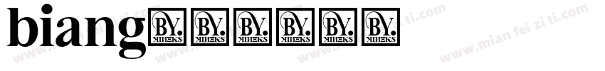 biang字体转换
