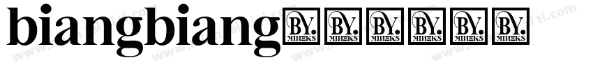 biangbiang字体转换