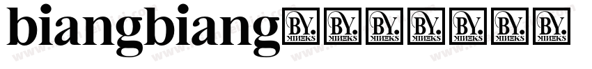 biangbiang面字体转换