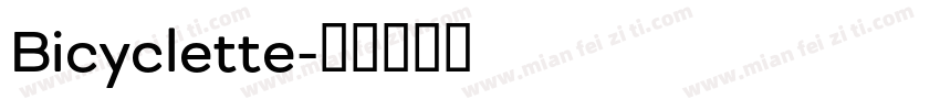 Bicyclette字体转换