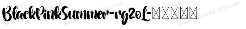 BlackPinkSummer-rg2oL字体转换