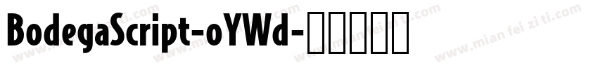 BodegaScript-oYWd字体转换