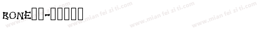 bone字体字体转换