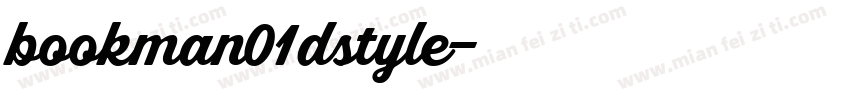 bookman01dstyle字体转换
