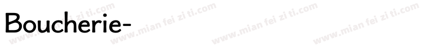 Boucherie字体转换