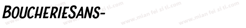 BoucherieSans字体转换