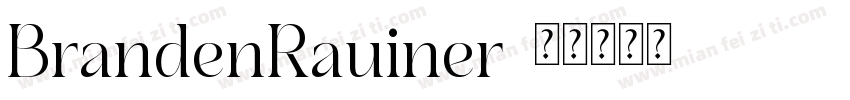 BrandenRauiner字体转换