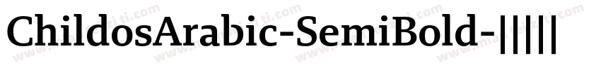ChildosArabic-SemiBold字体转换