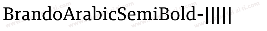 BrandoArabicSemiBold字体转换