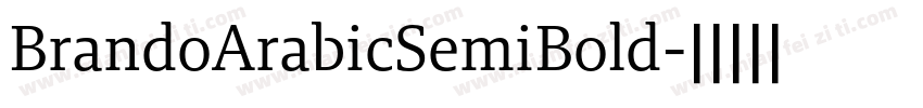 BrandoArabicSemiBold字体转换