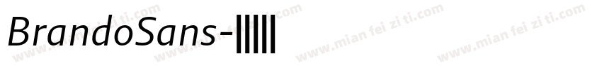 BrandoSans字体转换