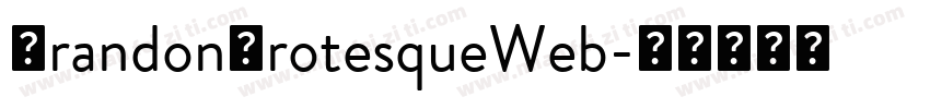 BrandonGrotesqueWeb字体转换