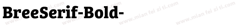 BreeSerif-Bold字体转换