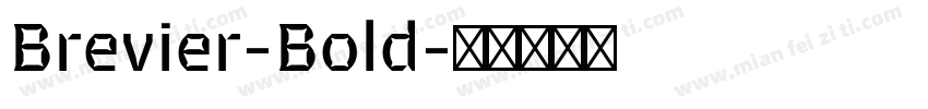 Brevier-Bold字体转换