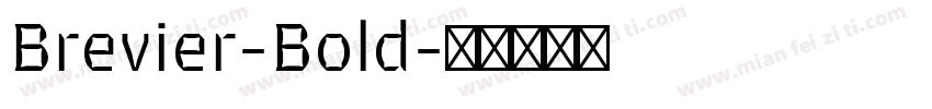 Brevier-Bold字体转换