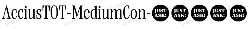 AcciusTOT-MediumCon字体转换