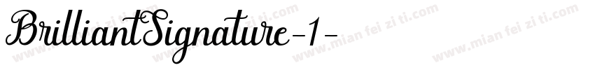 BrilliantSignature-1字体转换