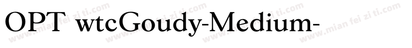 OPTIwtcGoudy-Medium字体转换