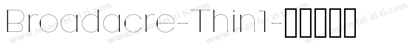 Broadacre-Thin1字体转换
