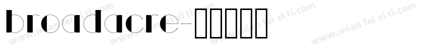 broadacre字体转换