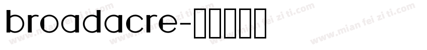 broadacre字体转换