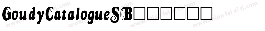 GoudyCatalogueSB字体转换