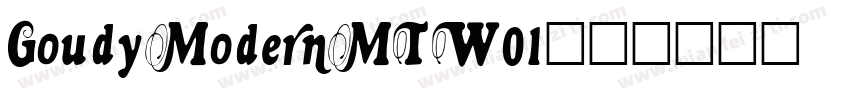 GoudyModernMTW01字体转换