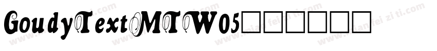 GoudyTextMTW05字体转换